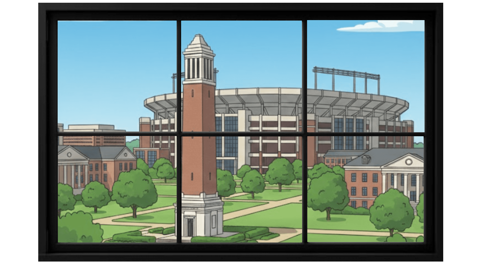 Window showing daytime view